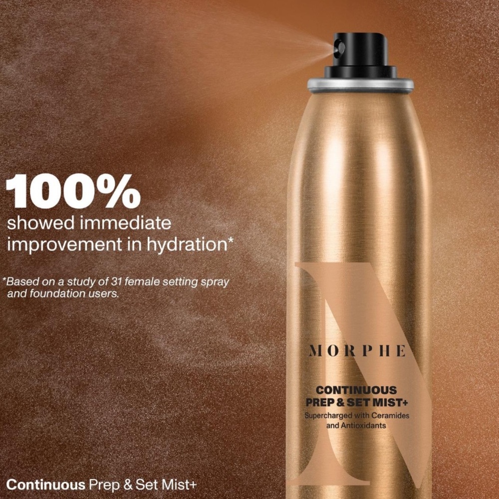 ❤️ 3/$25 Morphe Continuous Prep & Set Setting Mist+ - Picture 5 of 9